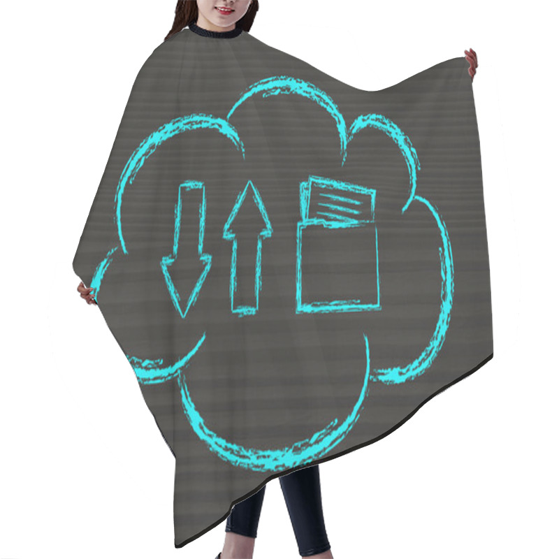 Personality  Cloud Computing Data Transfers Hair Cutting Cape