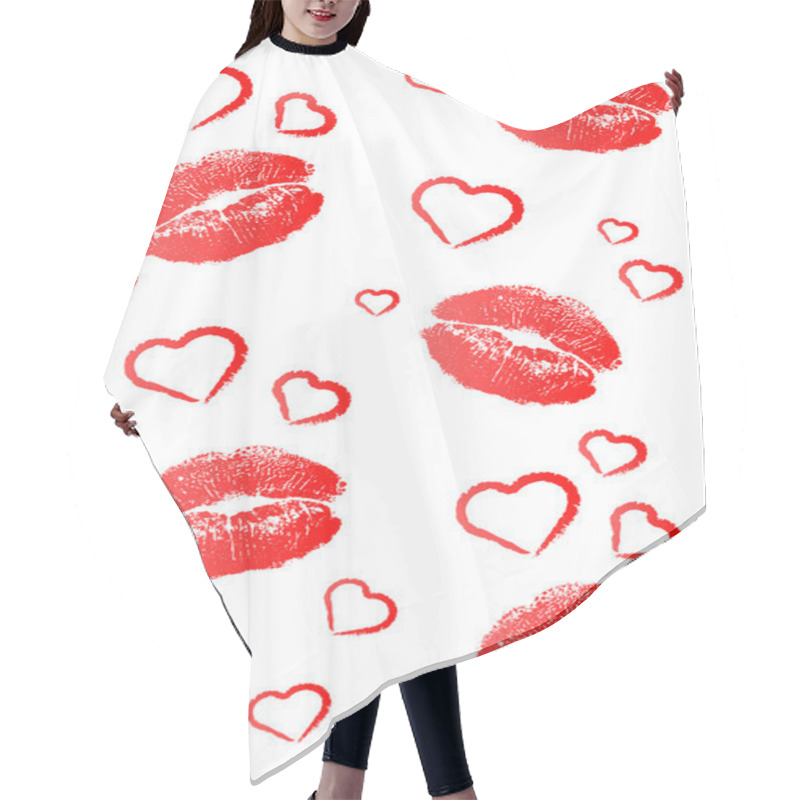 Personality  Kisses And Hearts Hair Cutting Cape