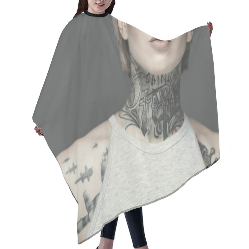 Personality  Tattooed Hair Cutting Cape