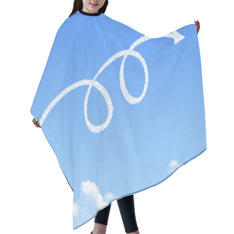 Personality  Loop Arrow Shaped Cloud Hair Cutting Cape