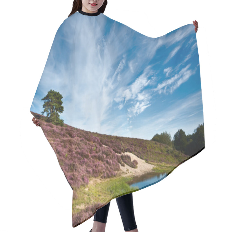 Personality  Dunes And Meadows With Flowering Calluna Vulgaris Hair Cutting Cape