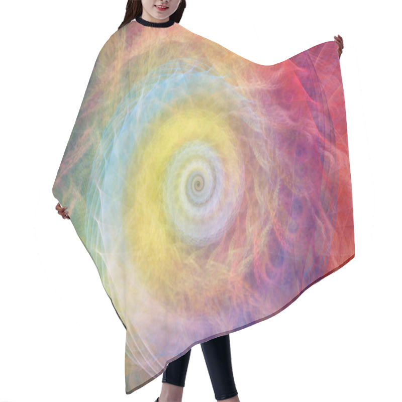 Personality  Spiral Background.  Hair Cutting Cape