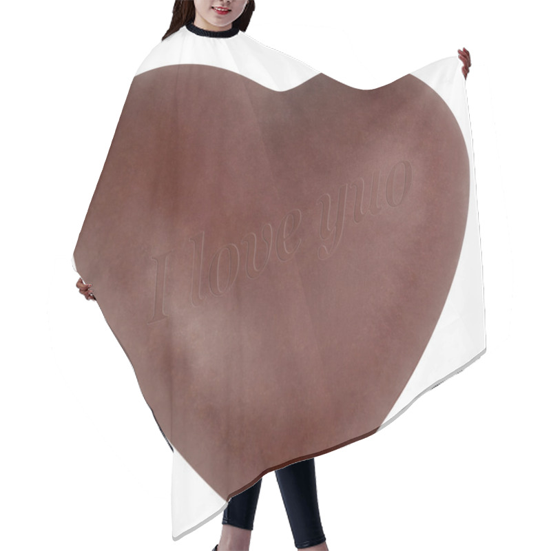 Personality  Chocolate Heart Hair Cutting Cape