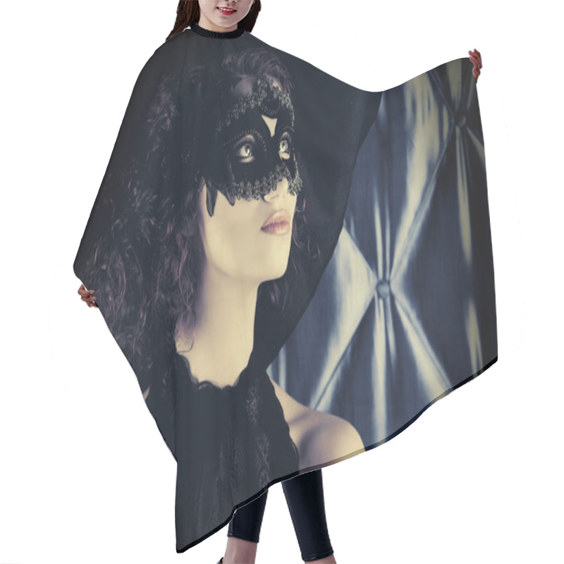 Personality  Carnival Mask Hair Cutting Cape