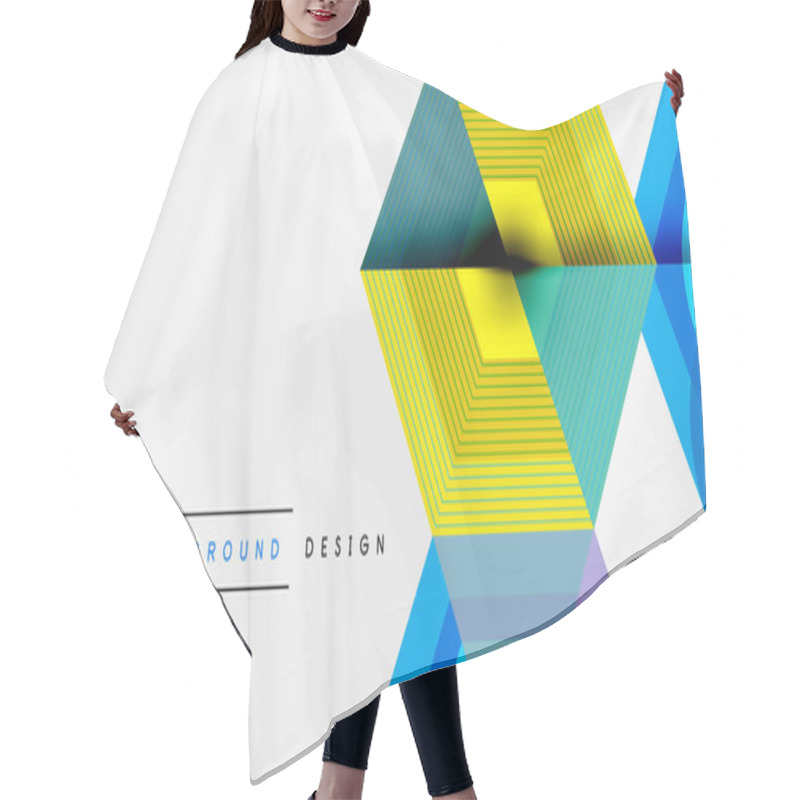 Personality  Hexagons, Diamonds Pattern. Geometric Repeating Hexagon Background Hair Cutting Cape