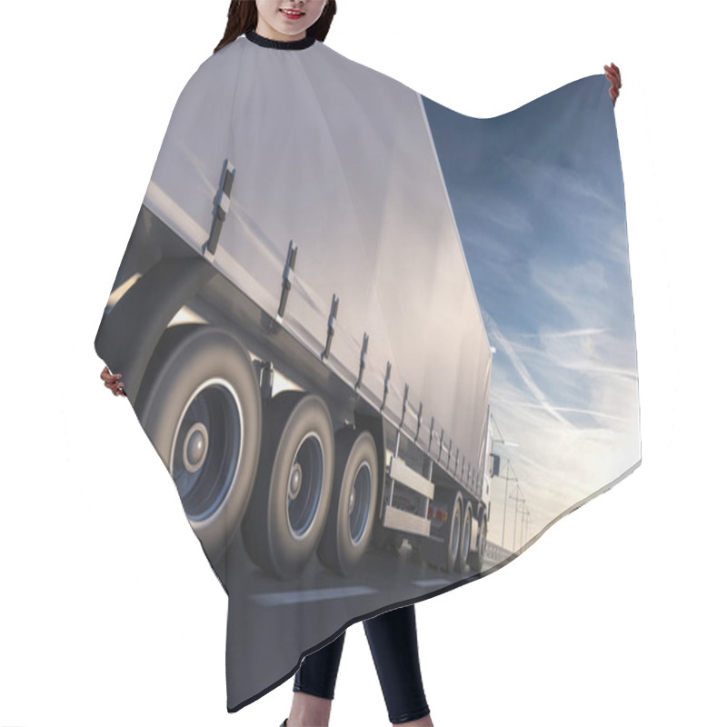 Personality  3D Rendering Of Generic Transportation Concept At Dawn Hair Cutting Cape