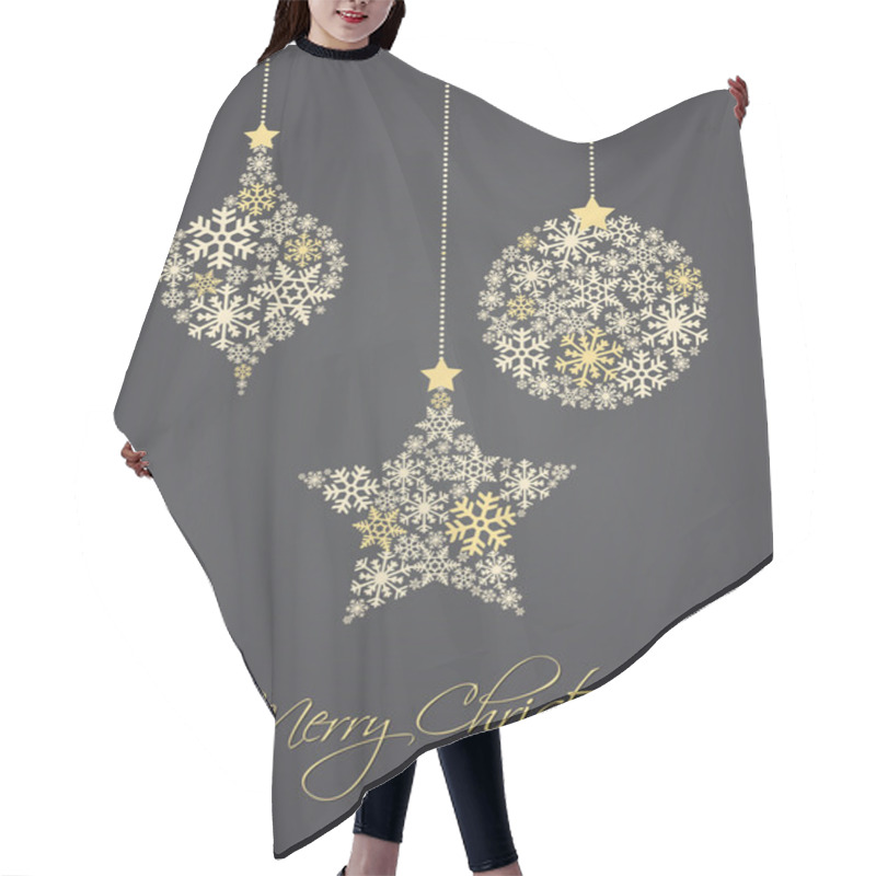 Personality  Christmas Ball Hair Cutting Cape