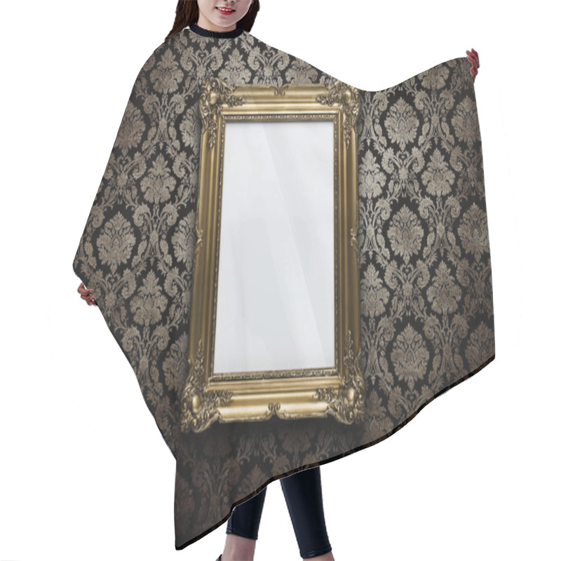 Personality  Blank Frame At The Wall With Clipping Path Hair Cutting Cape