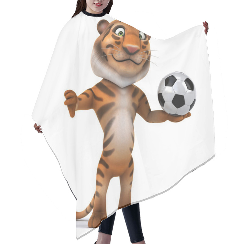 Personality  Tiger And Football Ball Hair Cutting Cape