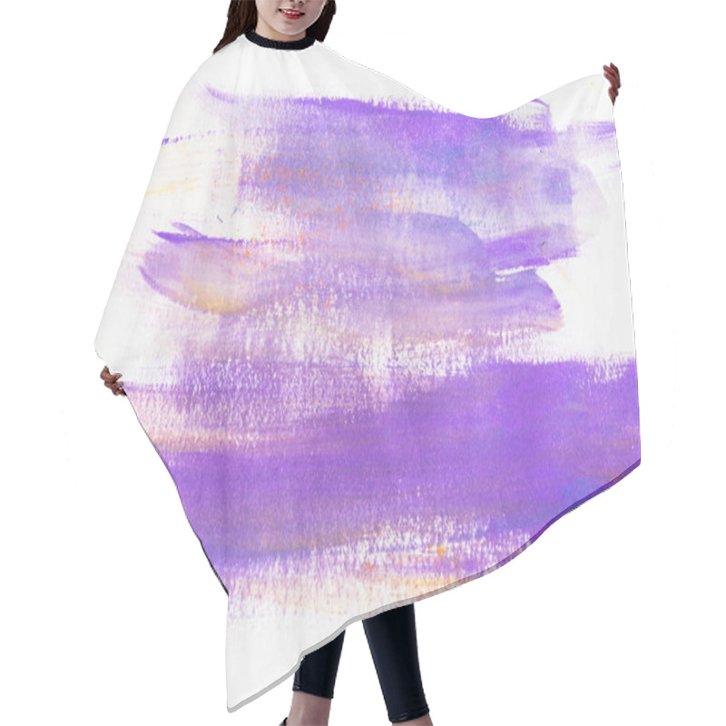 Personality  Purple Painted Texture Hair Cutting Cape