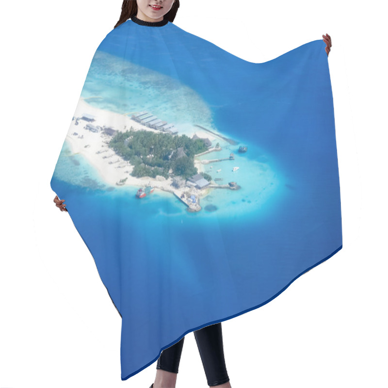 Personality  Aerial View On Islands Hair Cutting Cape