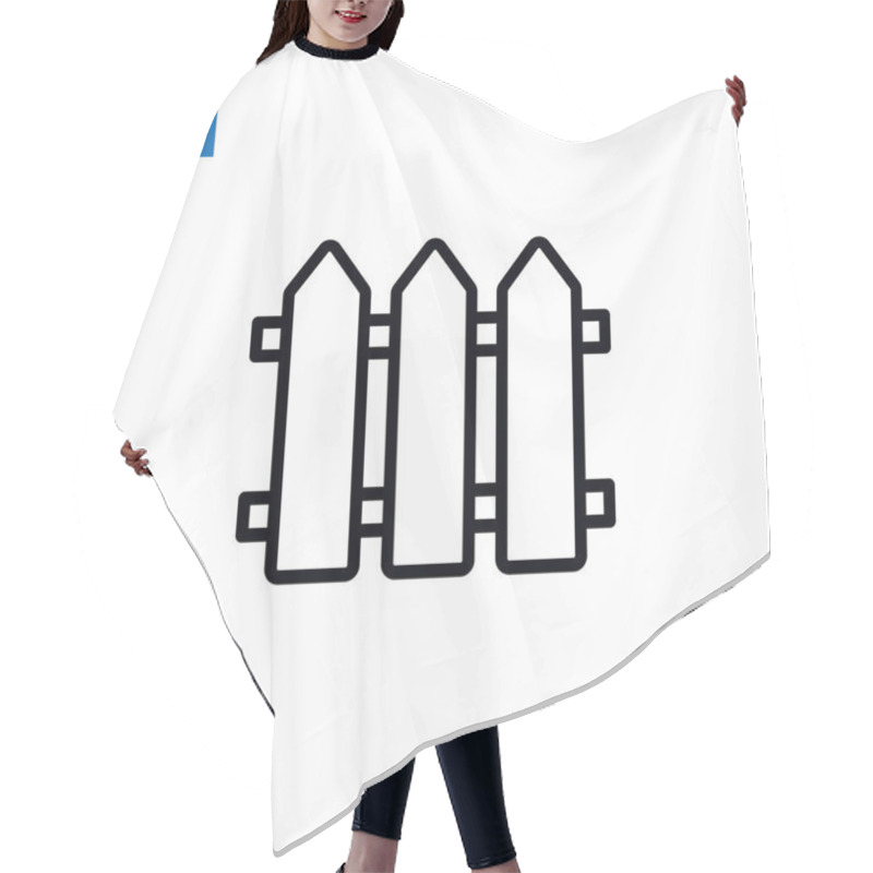 Personality  Boards Fence Icon Hair Cutting Cape