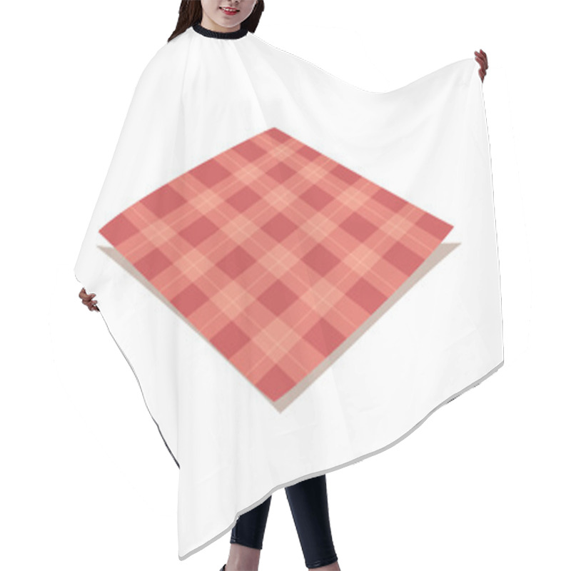 Personality  Tablecloth Vector Illustration. Hair Cutting Cape