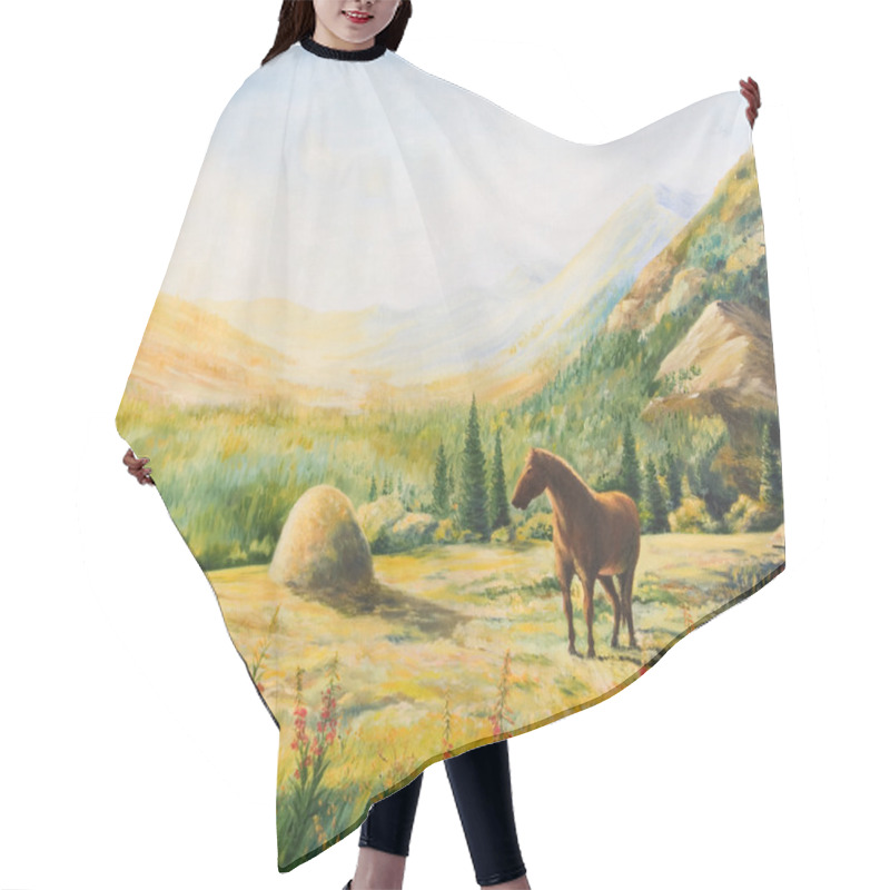 Personality  Morning In Mountains Hair Cutting Cape