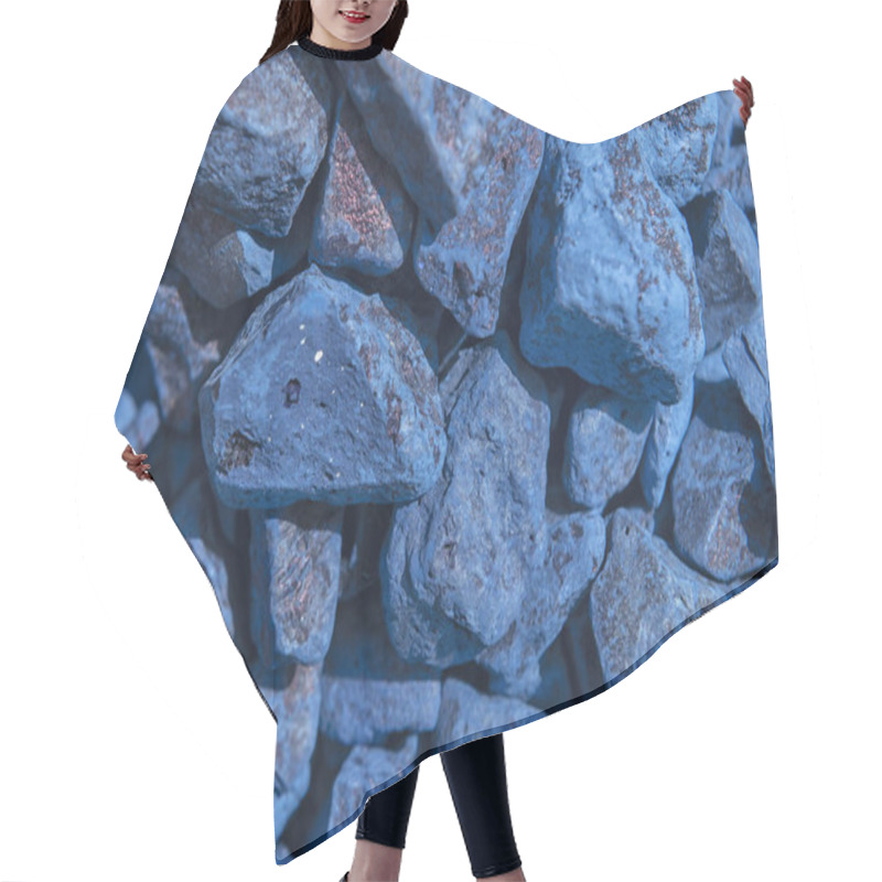 Personality  Traditional Moroccan Blue, Pure Indigo, Natural Dye Stones. Hair Cutting Cape