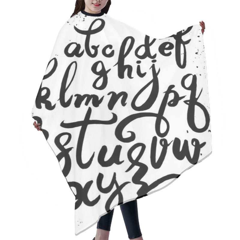 Personality  Vector Handwritten Brush Script. Letters Isolated On Background. Hair Cutting Cape