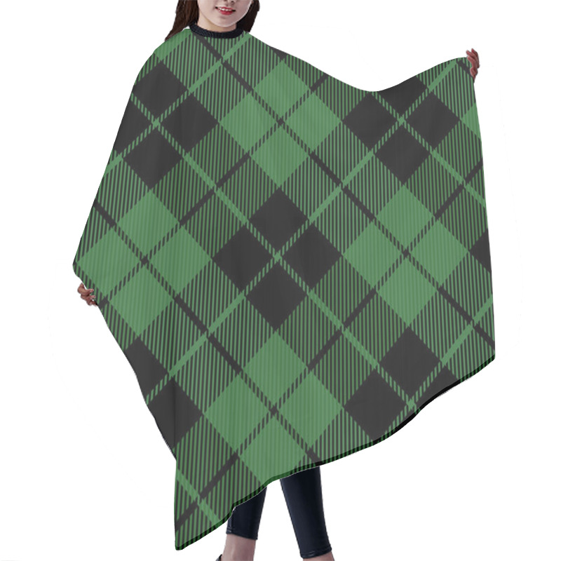 Personality  Christmas New Year Tartan. Pattern Scottish Cage Hair Cutting Cape