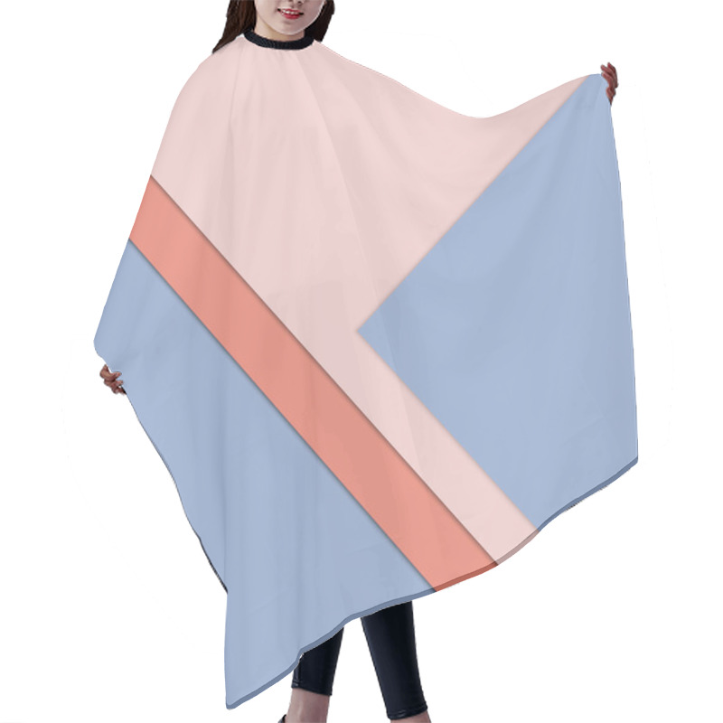 Personality  Pink Purple Background In Soft Colours With Simple Shapes Hair Cutting Cape