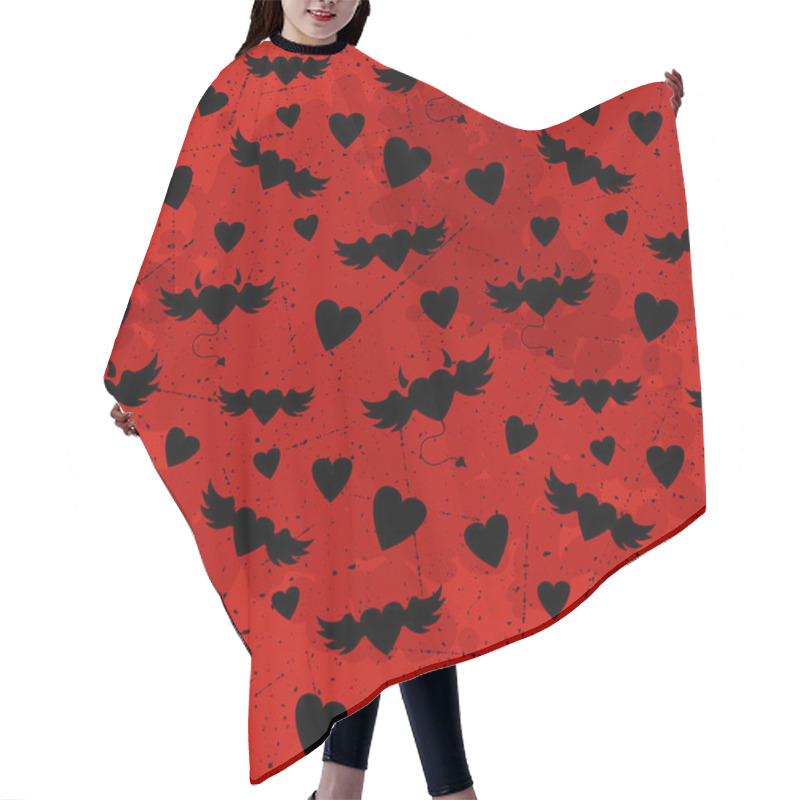 Personality  Halloween Seamless Pattern Hair Cutting Cape