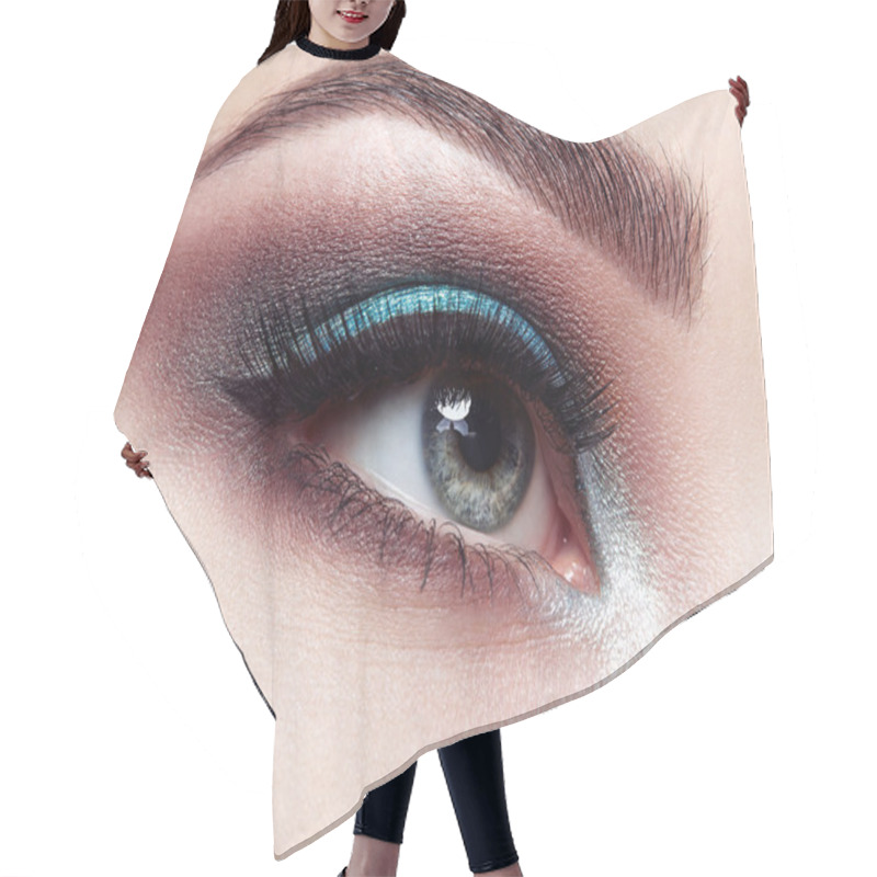 Personality  Beautiful Woman Eye Hair Cutting Cape