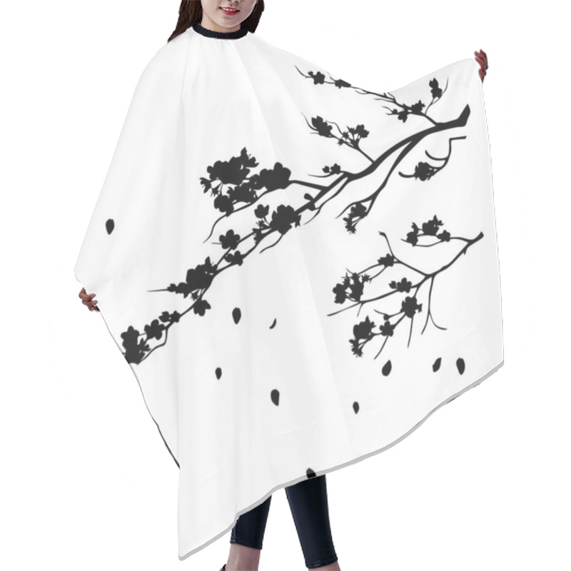 Personality  Vector Set Of Plant And Tree Silhouette Branch Hair Cutting Cape