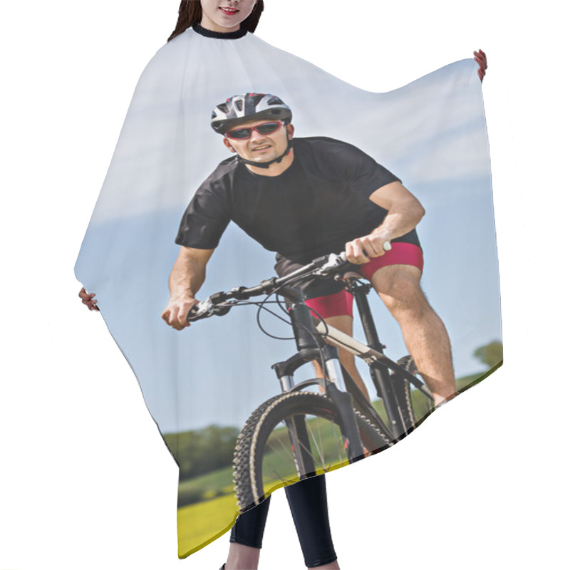 Personality  Cycling Man Hair Cutting Cape