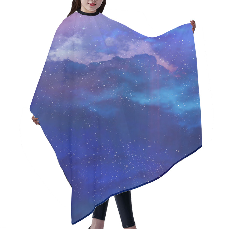 Personality  Night Sky Background Hair Cutting Cape