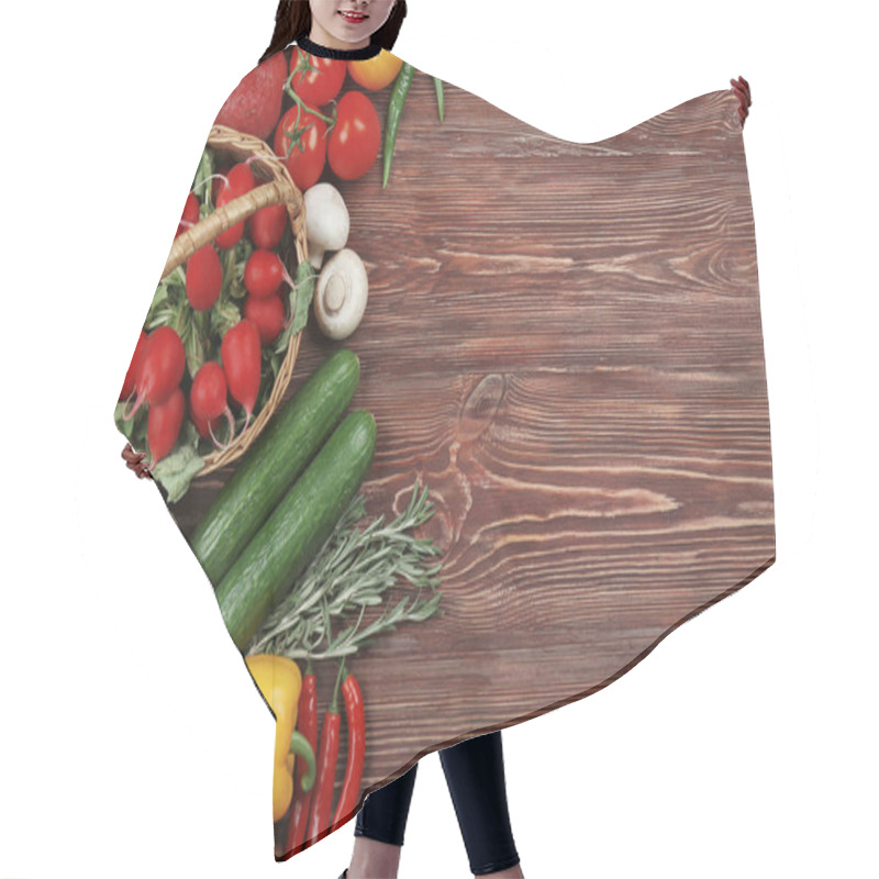 Personality  Ripe Fresh Vegetables  Hair Cutting Cape