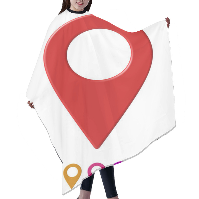 Personality  Map Pointer Set Hair Cutting Cape