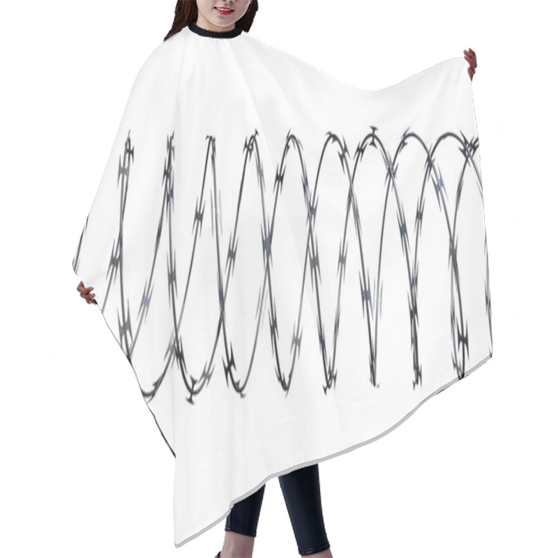 Personality  Razor Wire Front Hair Cutting Cape