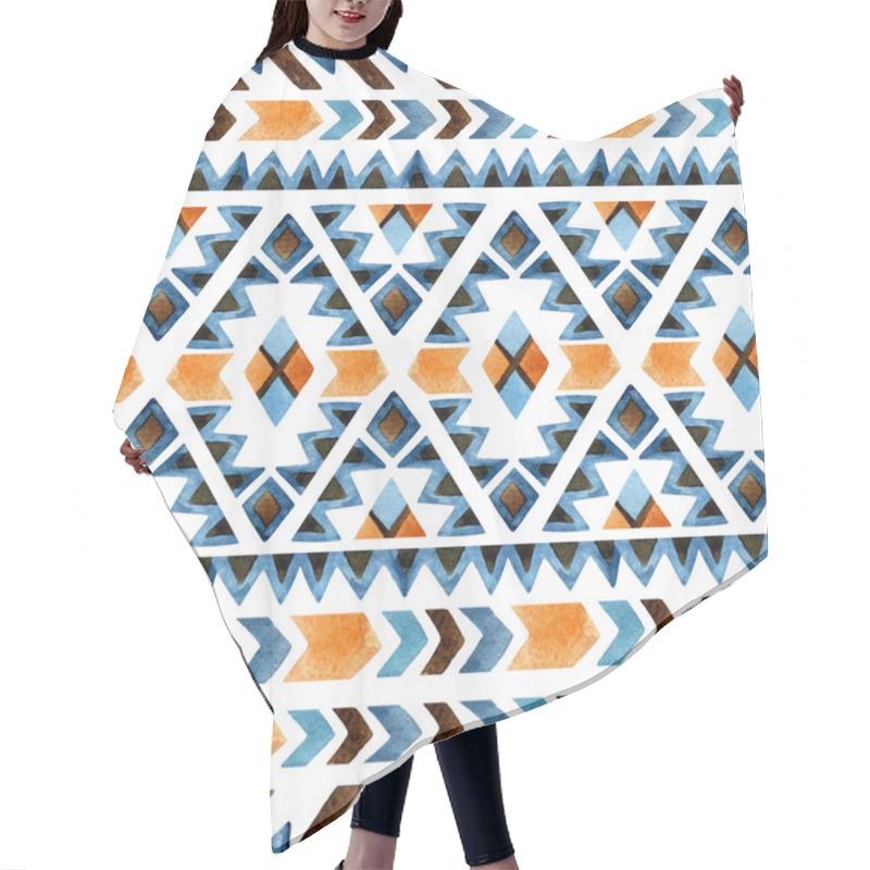 Personality  Geometrical Ethnic Seamless Pattern Hair Cutting Cape