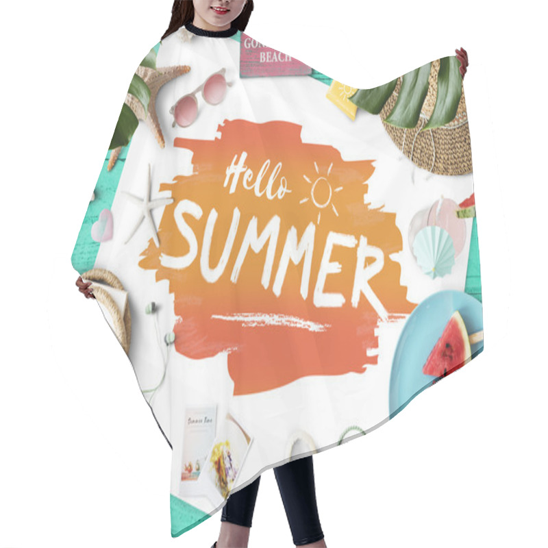 Personality  Summer Things And Fruits Hair Cutting Cape