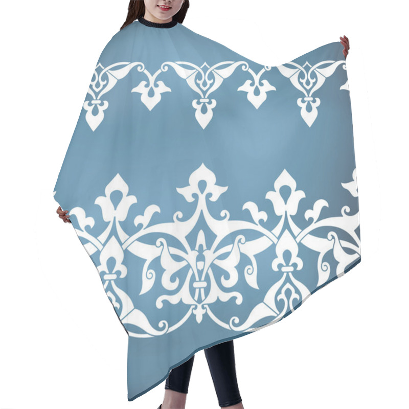 Personality  Seamless Floral Tiling Borders Hair Cutting Cape