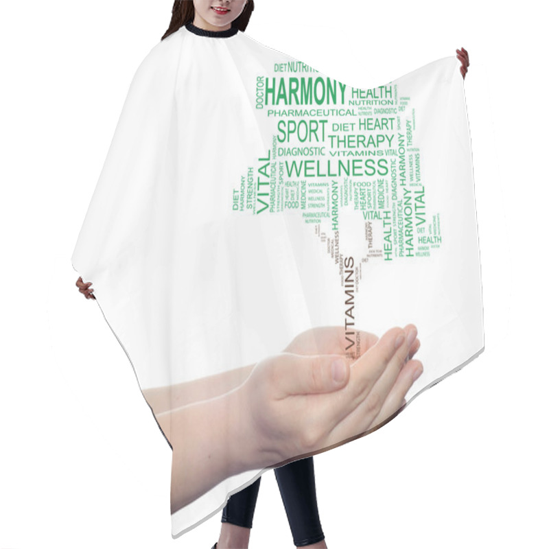 Personality   Health Diet Text Word Cloud  Hair Cutting Cape