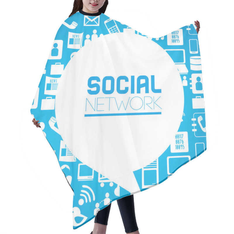 Personality  Social Network Hair Cutting Cape