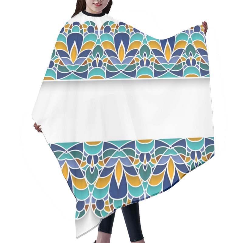 Personality  Mosaic Borders Hair Cutting Cape