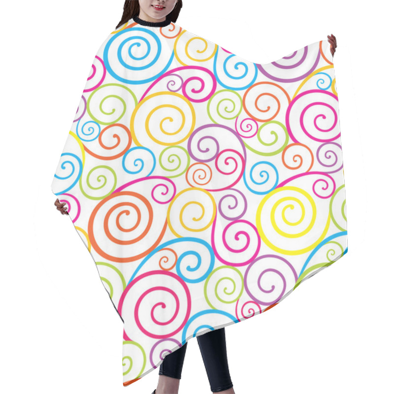 Personality  Swirl Seamless Composition Hair Cutting Cape