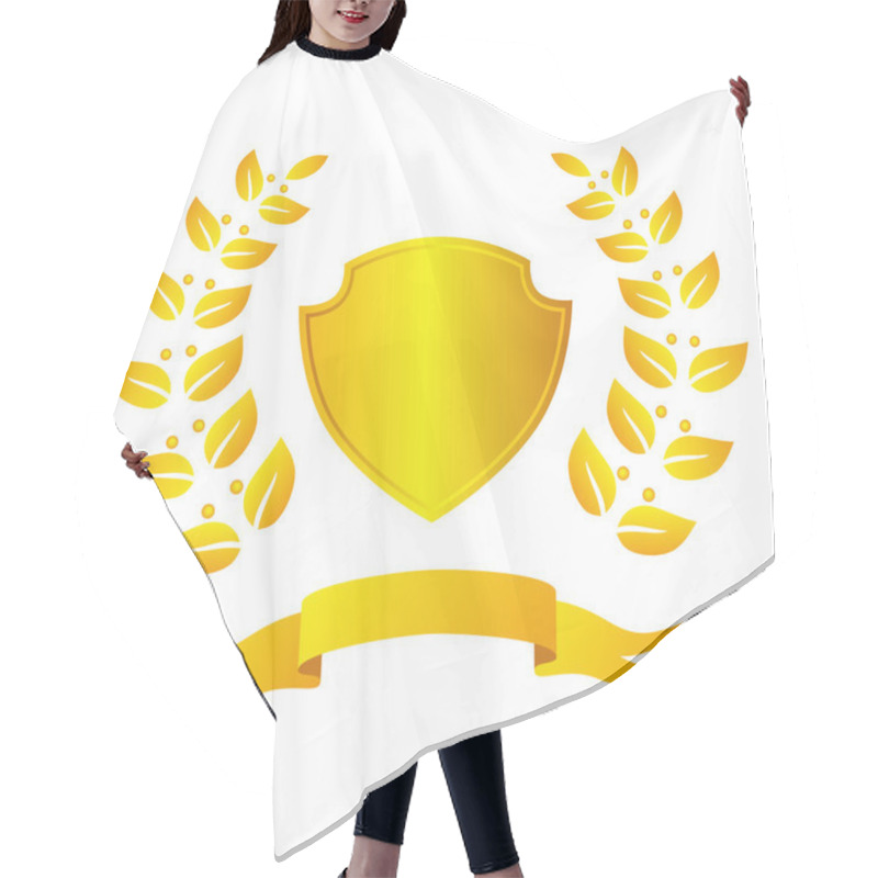 Personality  Laurel Wreath And Shield Hair Cutting Cape