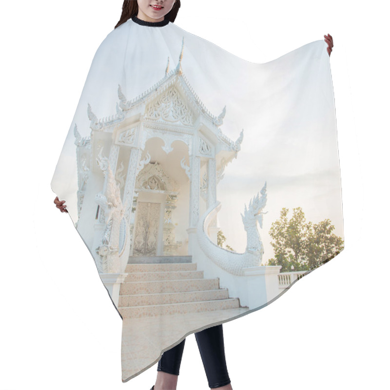 Personality  White Buddhist Temple Hair Cutting Cape