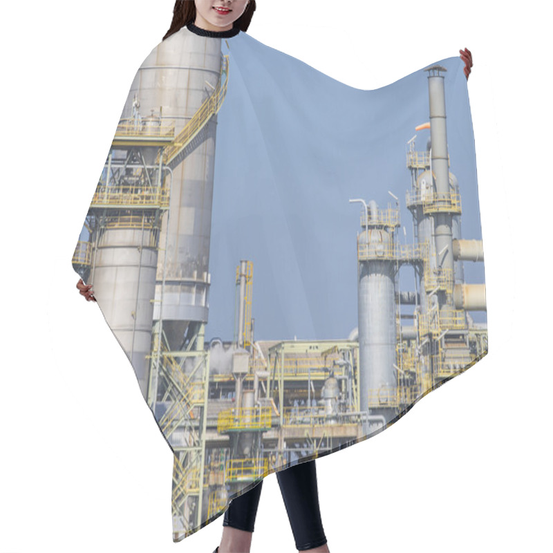 Personality  Industrial Plant With Silos Hair Cutting Cape