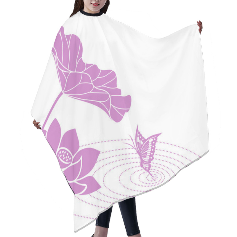 Personality  Lotus Flower Hair Cutting Cape