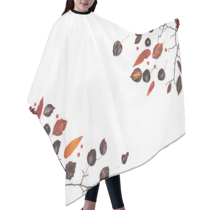 Personality  Dried Autumn Leaves And Chestnuts Hair Cutting Cape