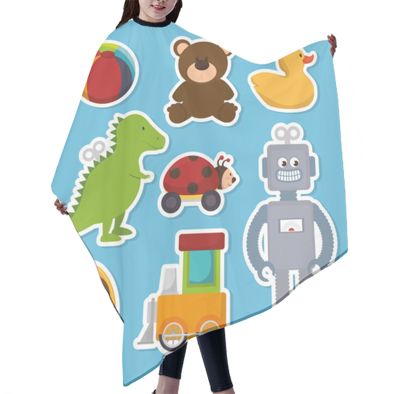 Personality  Cute Toys Design Hair Cutting Cape