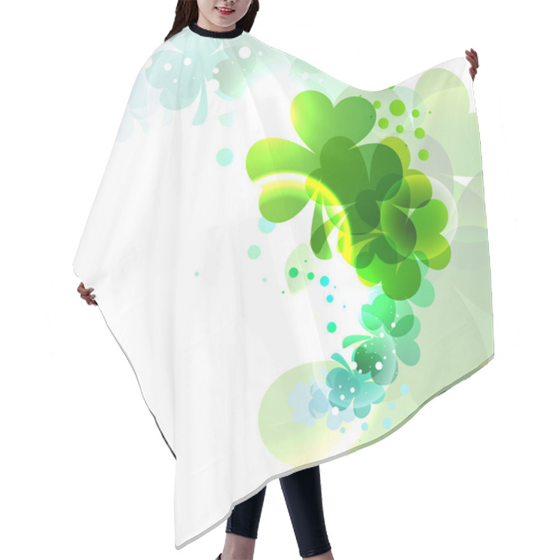 Personality  Irish Shamrock Leaves Background For Happy St. Patrick's Day. EP Hair Cutting Cape