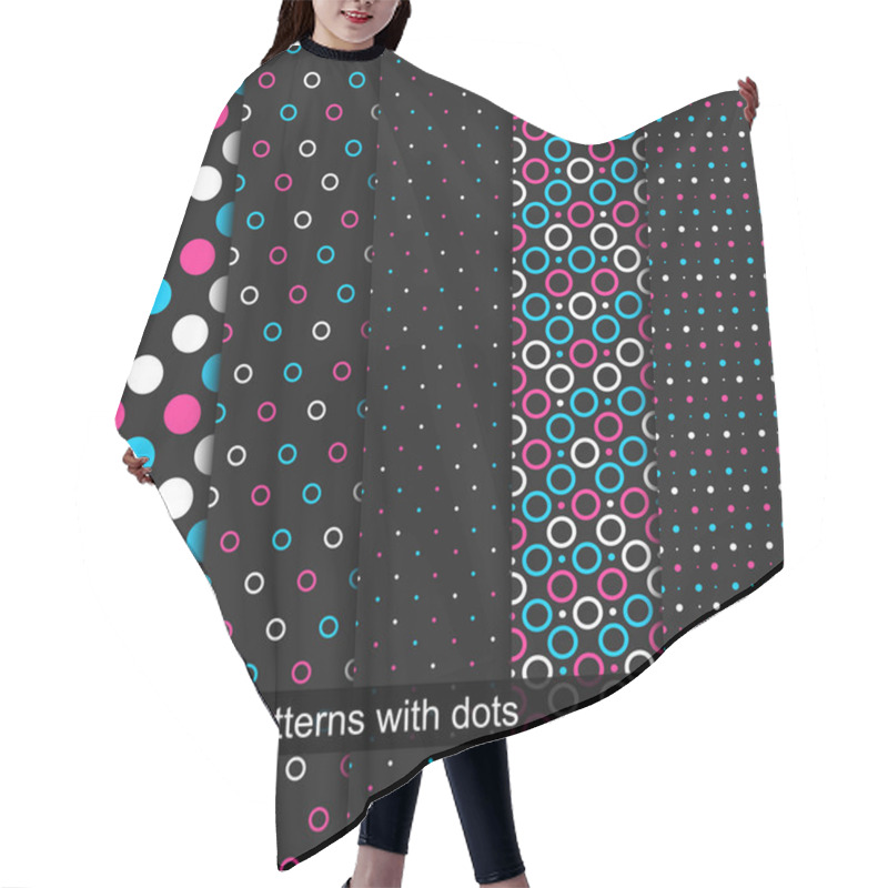 Personality  Patterns With Circles And Dots Hair Cutting Cape