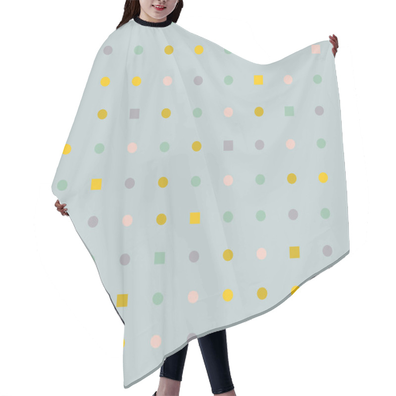 Personality   Dots Squares Pattern Hair Cutting Cape