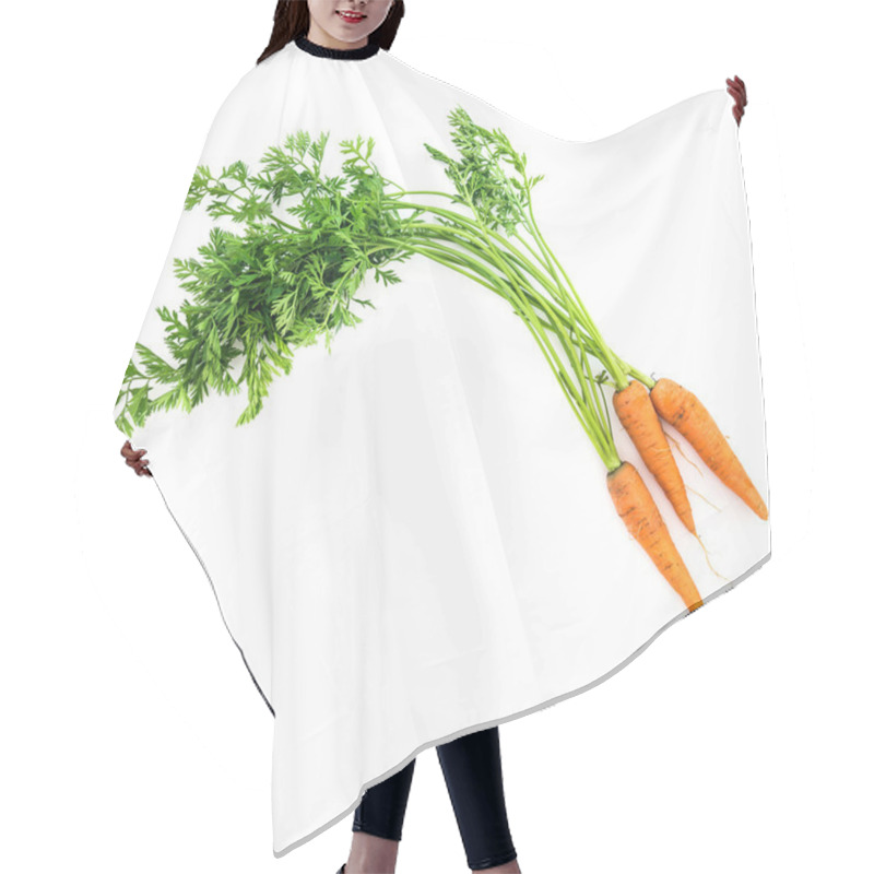 Personality  Carrot Vegetable With Leaves Hair Cutting Cape