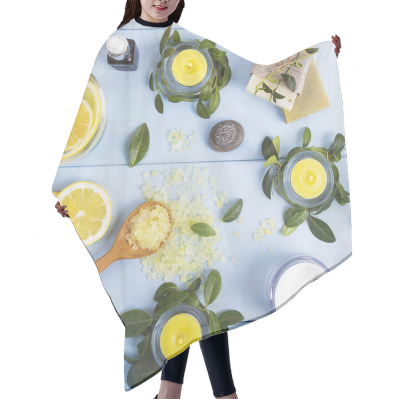 Personality  Candles And Spa, Lemon Hair Cutting Cape