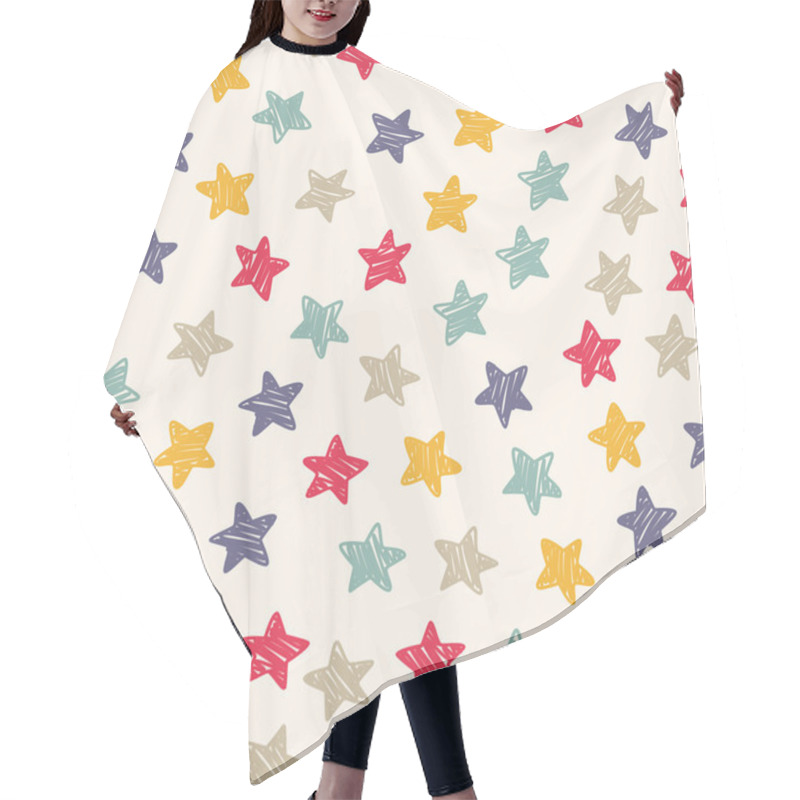 Personality  Sketchy Stars Background Hair Cutting Cape