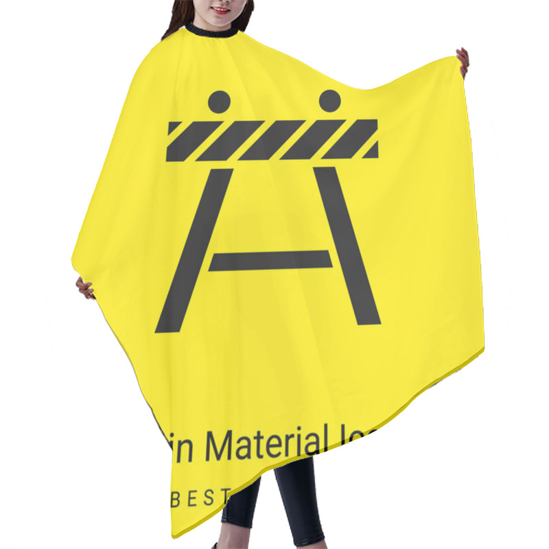 Personality  Barricade Minimal Bright Yellow Material Icon Hair Cutting Cape